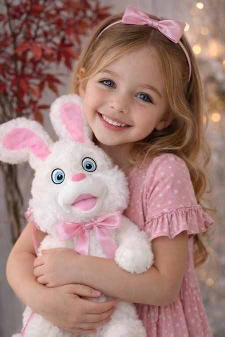 دب أرنب مع حركات (بطاريه)